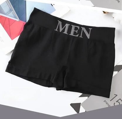 3Pcs/Lot Men's Panties Underwear Boxers Breathable Man Boxer Solid Underpants Comfortable Male Brand Shorts Black Blue Underwear - Ellianto fashion Men's
