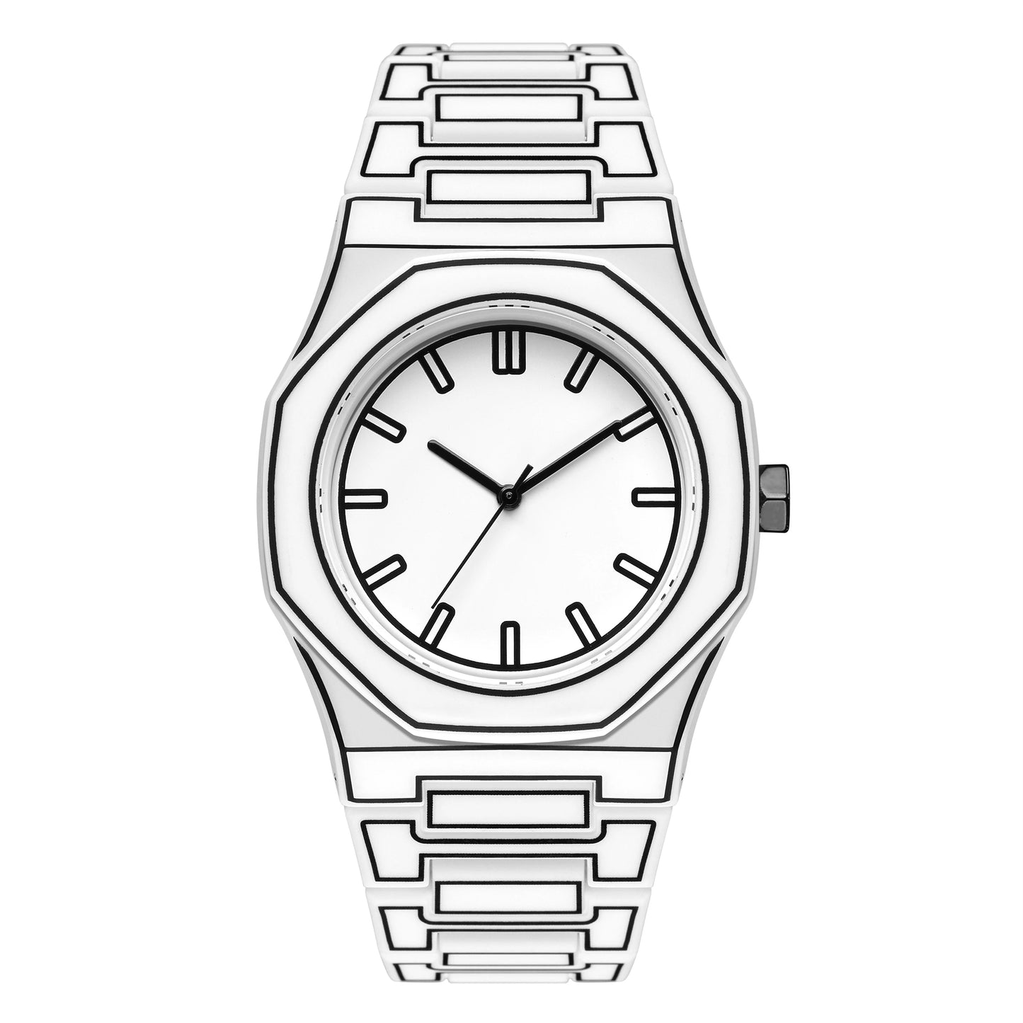 Simple casual men's watches, macaroon color quartz watches, round dial quartz watches, suitable for daily life, gifts - Ellianto fashion Men's