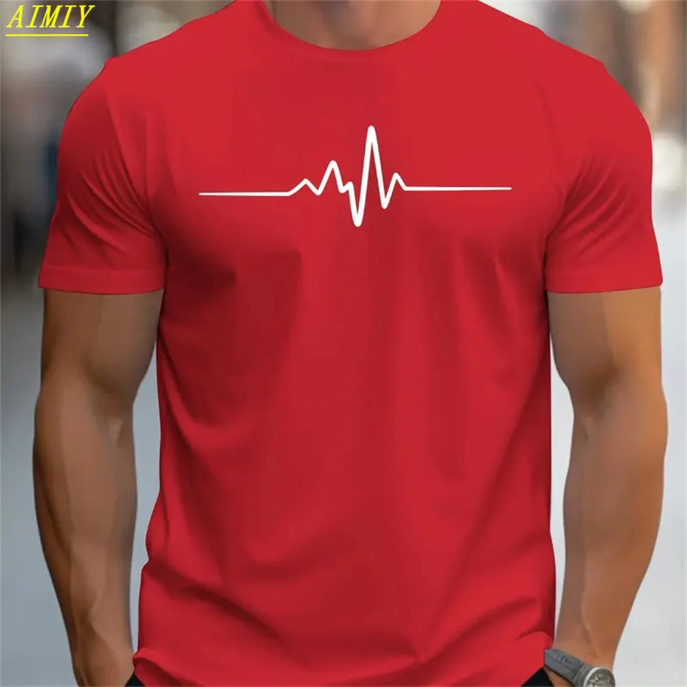 Fashion Summer 3D Stripe Letter Print Men's T Shirt Hip Hop Trend Harajuku Streetwear Casual O-neck Oversized T-shirts Men Tops - Ellianto fashion Men's