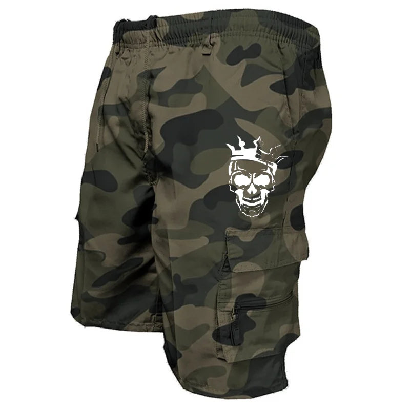 New fashionable multi-pocket men's casual shorts fitness loose casual pants camouflage tactical shorts - Ellianto fashion Men's