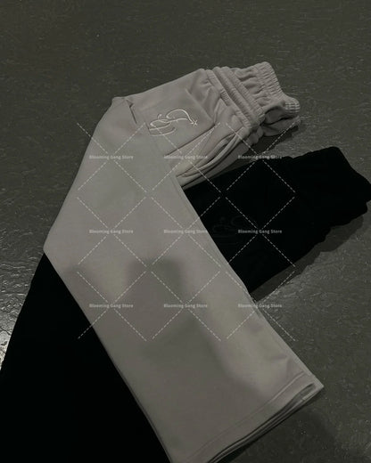 Embroidered Trousers Personality Men Clothing American Street Sweatpants Couple Clothing Matching Trendy Cool Women Pants - Ellianto fashion Men's