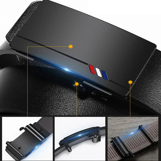 New Product Belt MEN'S High Quality Toothless Automatic Buckle Casual Men Belt MEN'S Business Fashion Belt - Ellianto fashion Men's