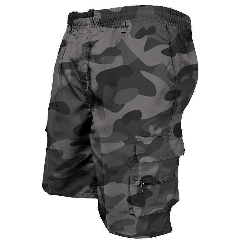 Fashion Men's Cargo Shorts Mens Casual Pants Casual Big Pocket Sports Slacks Cargo Panels Trousers Plus Size for Male - Ellianto fashion Men's