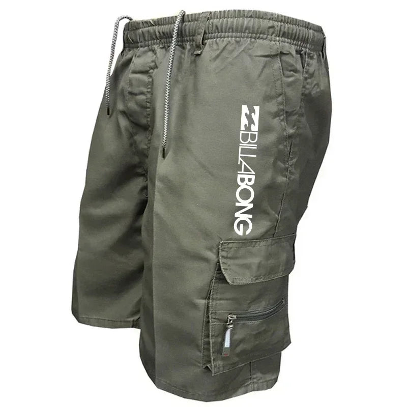 Summer 2025 new shorts, men's casual shorts, fashionable multi-pocket running shorts, loose sports basketball coach shorts - Ellianto fashion Men's