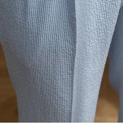 High-quality Harajuku Slim Fit Men's Pants Trendy Brand Draped Suit Casual Trousers Smooths Your Silhouette Small Feet - Ellianto fashion Men's