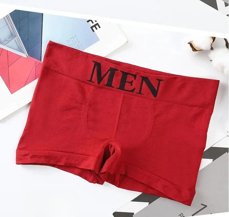 3Pcs/Lot Men's Panties Underwear Boxers Breathable Man Boxer Solid Underpants Comfortable Male Brand Shorts Black Blue Underwear - Ellianto fashion Men's