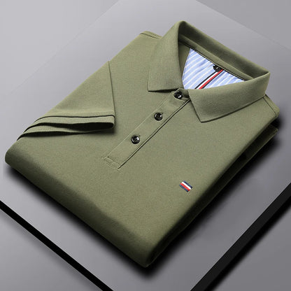 Men's Casual Fashion Polo Shirt Breathable and Comfortable Embroidered Top - Ellianto fashion Men's