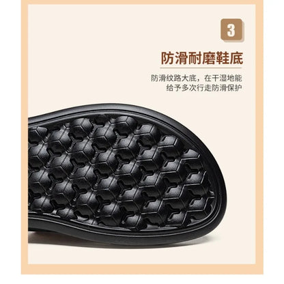 High-Quality Men's Casual Sandals – Comfortable Summer House Slippers and Flip-Flop Slides