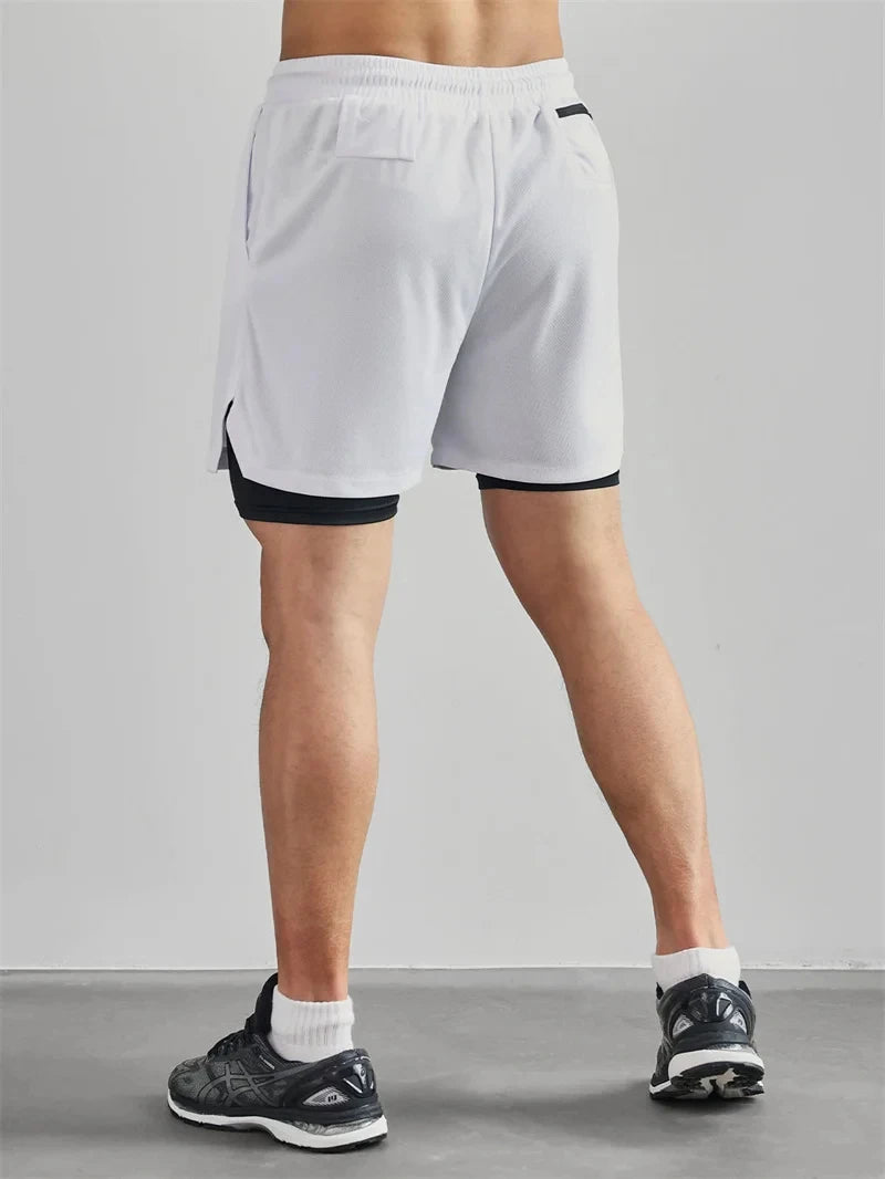 Men's Multi Pocket Shorts Fitness Shorts Casual Beach Sports Lined Skinny Shorts Everyday Style Mesh Camouflage Running Shorts - Ellianto fashion Men's