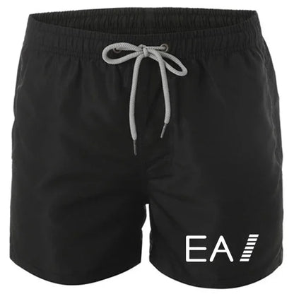 Set 2025 Summer men's swimwear and shorts brand swimwear, sexy swimwear, low-waist breathable swimwear, beach surfing swimming trunk - Ellianto fashion Men's
