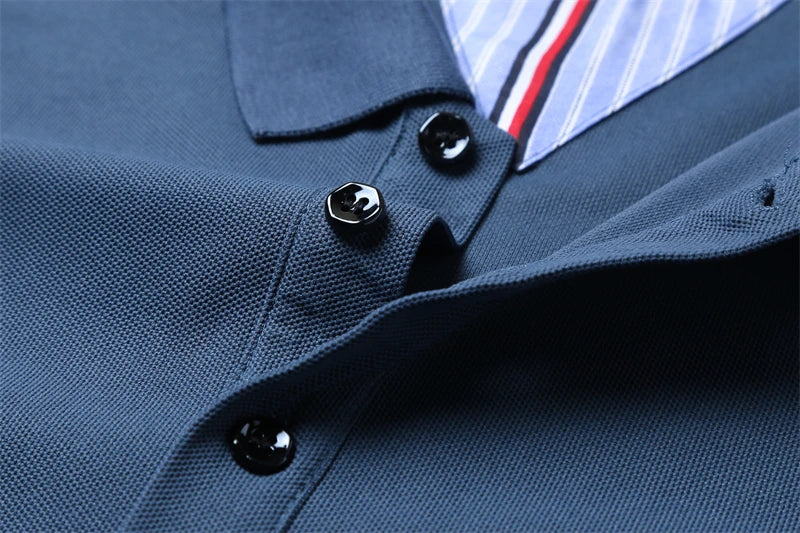 Men's Casual Fashion Polo Shirt Breathable and Comfortable Embroidered Top - Ellianto fashion Men's