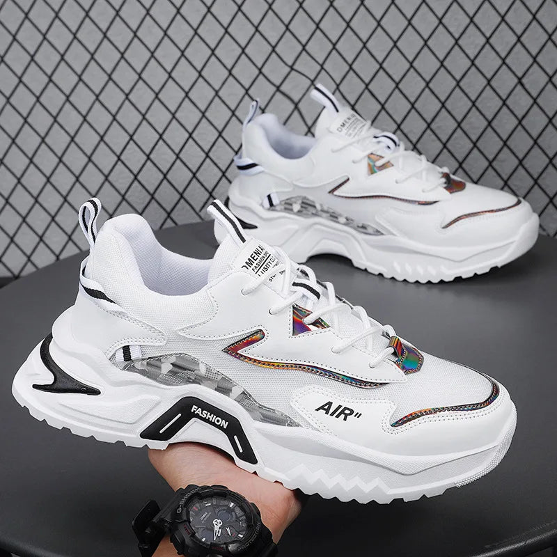 Men's Sneakers Fashion Quality Versatile Elevated Basketball Shoes Comfortable Casual Running Men Shoes Tenis Masculino - Ellianto fashion Men's