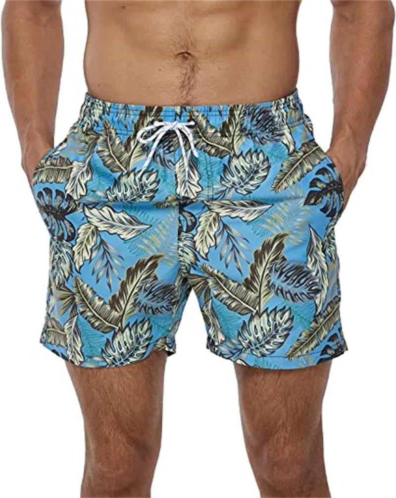 Men Summer Swimwear Shorts Male Swimming Trunks Swimsuits Beachwea Man Surf Beach Swim Sport Pants Board And Pockets - Ellianto fashion Men's