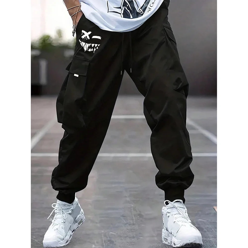 Fashionable High-Waisted Wide-Leg Casual Pants For Men New Summer Parachute Pants Versatile Sporty Trousers Ins Trendy - Ellianto fashion Men's