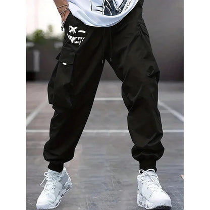 Fashionable High-Waisted Wide-Leg Casual Pants For Men New Summer Parachute Pants Versatile Sporty Trousers Ins Trendy - Ellianto fashion Men's