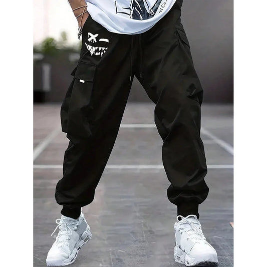Fashionable High-Waisted Wide-Leg Casual Pants For Men New Summer Parachute Pants Versatile Sporty Trousers Ins Trendy - Ellianto fashion Men's