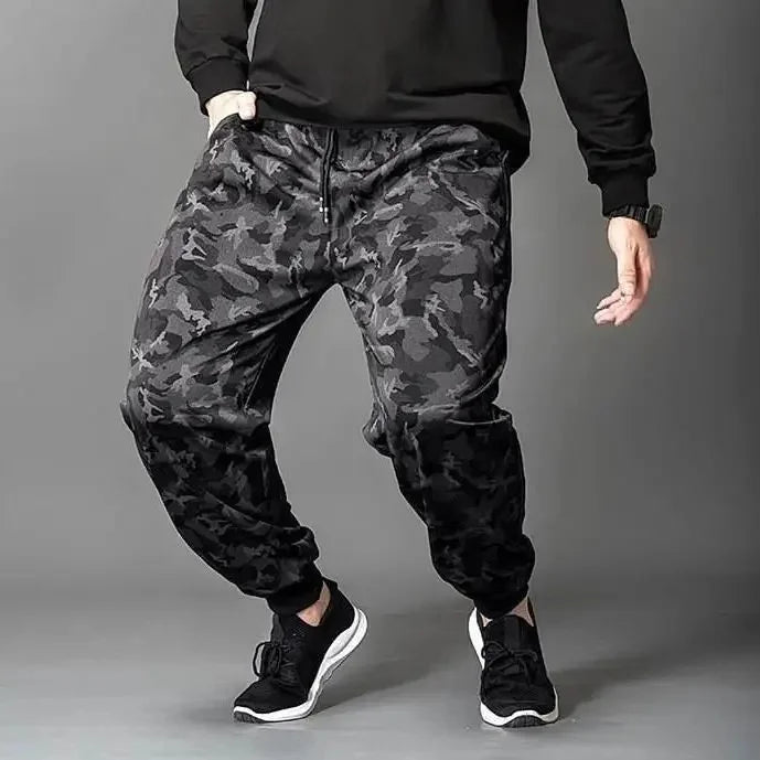Men’s Summer Loose-Fit Camouflage Work Pants – Lightweight, Breathable Straight-Leg Design for Casual Sports Comfort