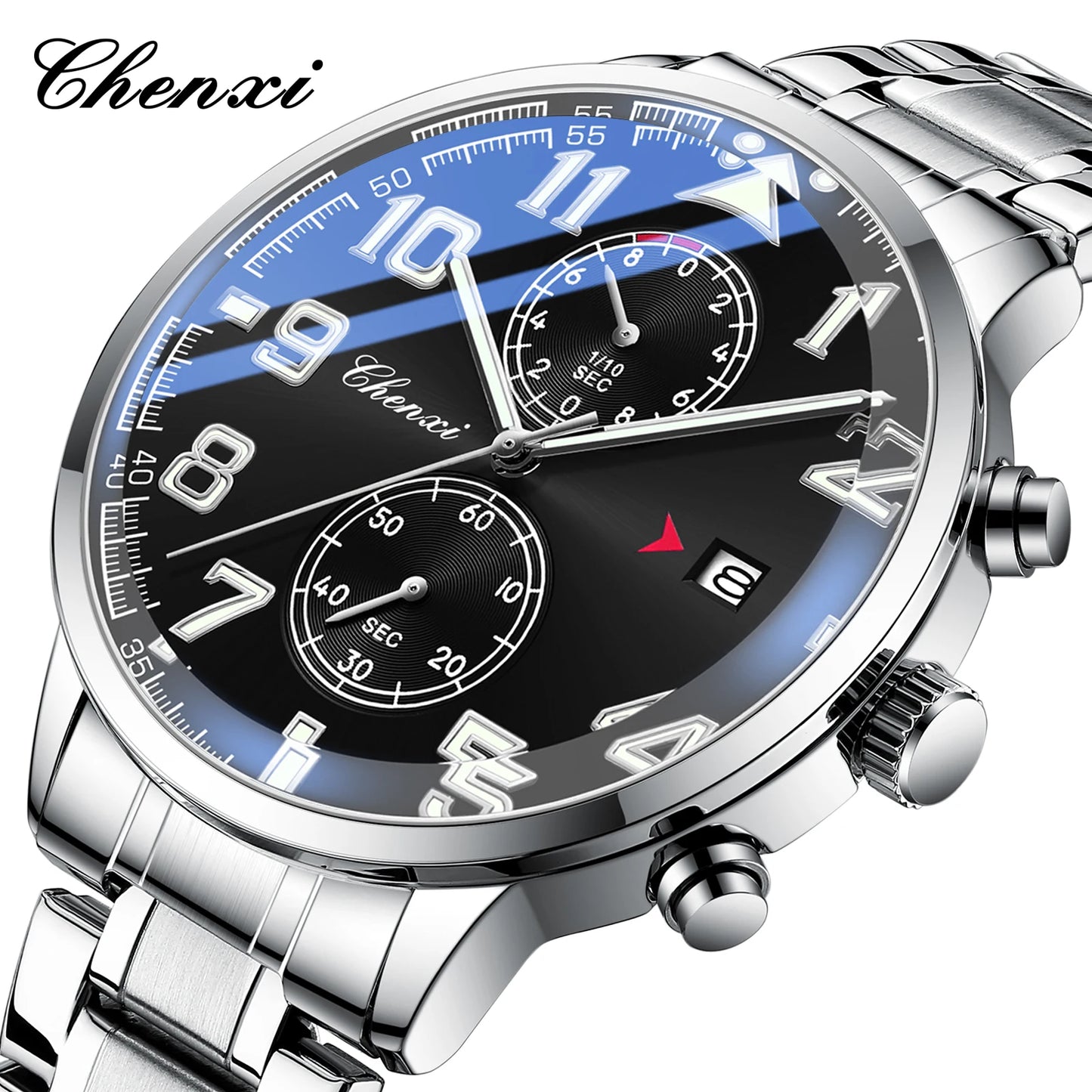 NEW Fashion Multifunction Men for Watches Top Brand Casual Sports Waterproof Wristwatch Chronograph Calendar Men's Watch Gifts - Ellianto fashion Men's