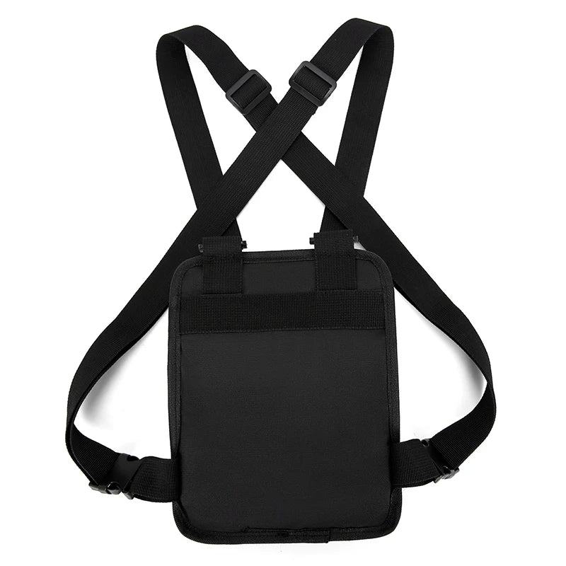Unisex Tactical Chest Rig Bag Hip Hop Streetwear Bag Functional Chest Pack Adjustable prethoracic Bag man outdoors Vest backpack - Ellianto fashion Men's