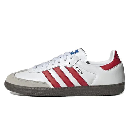Classics Adidas Originals Samba White Low Flat Skateboarding Shoes for Men Women Unisex German Training Board Shoes - Ellianto fashion Men's