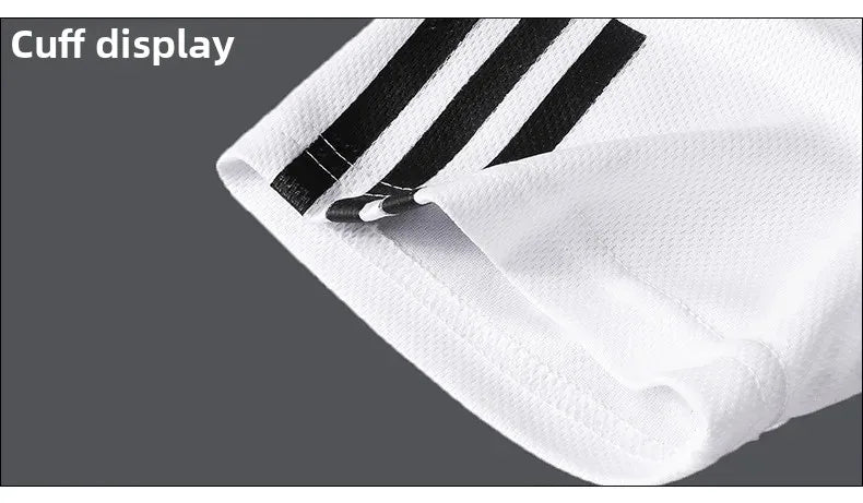 Summer Casual Sports Men's Short Sleeve T-Shirt plus Size Three-Piece Set New Style Long Pants Comfortable Breathable Clothing - Ellianto fashion Men's