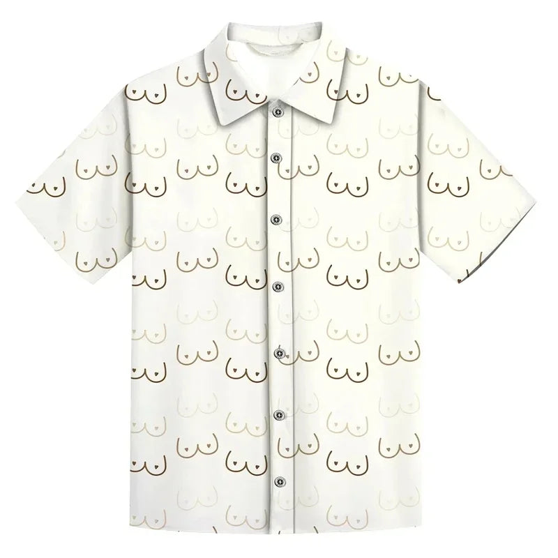 Summer Men’s Beach Shirt – Lightweight Short-Sleeve Comfort with Fun, Personalized Style for the Modern Gentleman