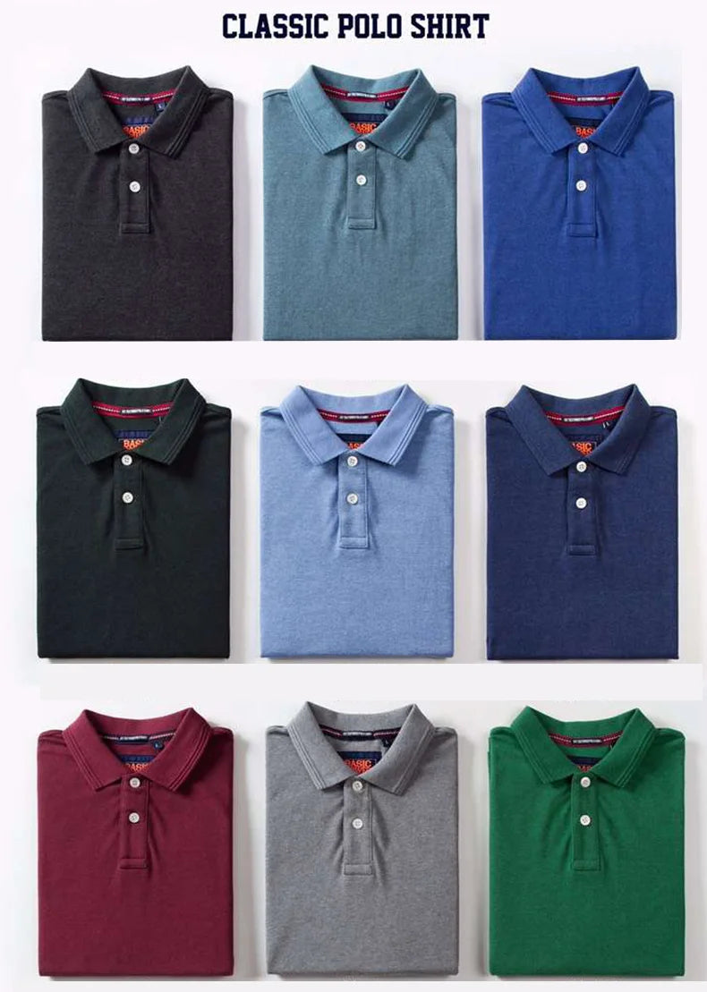 Summer Mens Polo shirts Cotton Shirts Short Sleeve Letter Embroidered Emblem Simple Shirt for Male Size M-3XL BP6900 - Ellianto fashion Men's