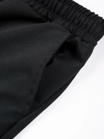 Men's Casual Pants Summer Male Breathable High Quality Trousers Sweatpants Solid Color Fitness Pants Jogging Fitness Streetwear - Ellianto fashion Men's
