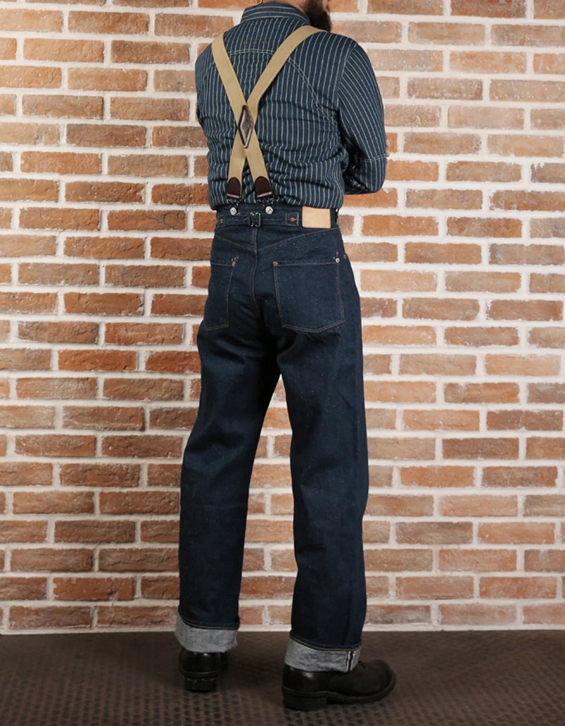 Non Stock Wabash Dot Striped Shirt Vintage Style Button Down Workshirt For Men - Ellianto fashion Men's