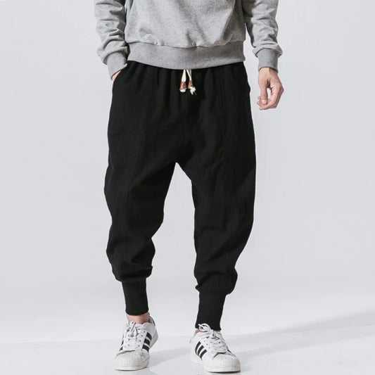 2024 Japanese-Style Cotton-Linen Pants – Lightweight, Relaxed Fit and Effortless Casual Elegance for the Modern Gentleman