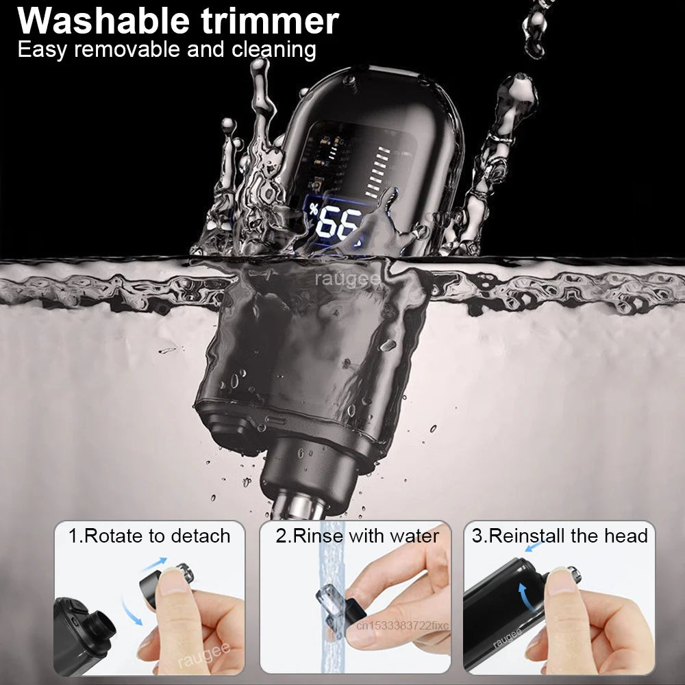 Electric Nose Hair Trimmer Mini Portable Nose Hair Remover for Men USB Rechargeable Trimmer for Nose and Ears Nose Hair Clipper - Ellianto fashion Men's