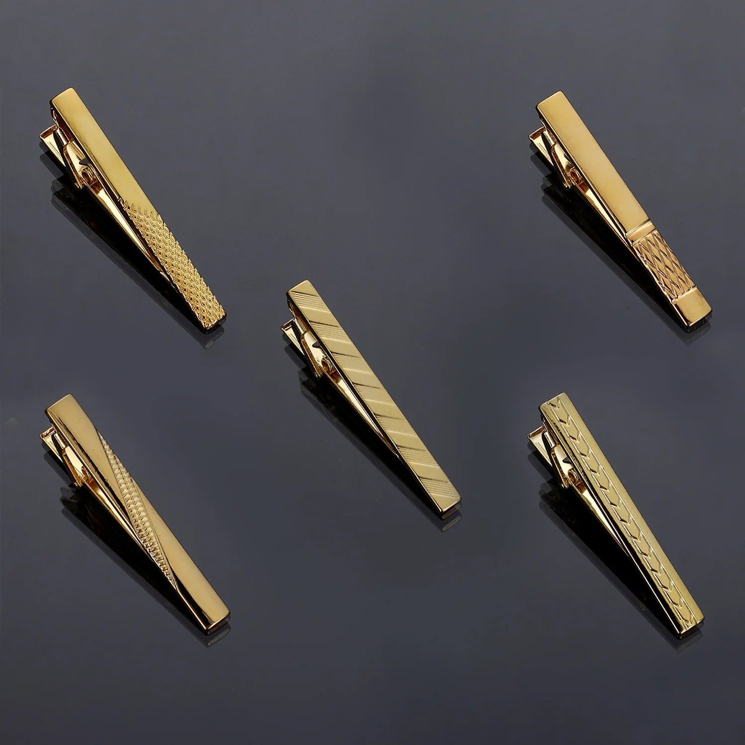 Metal Gold Color Tie Clip For Men Wedding Necktie Tie Clasp Clip Exquisite Gentleman Ties Business Tie Pin Men's Accessories - Ellianto fashion Men's