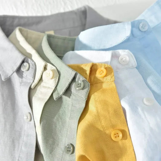Summer Ice Silk Linen Shirt – Lightweight, Loose-Fit Comfort and Effortless Casual Style for the Modern Gentleman