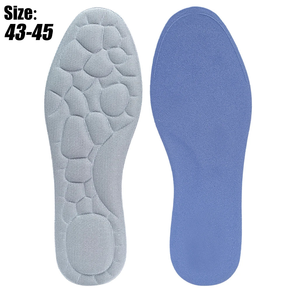Soft 5D Massage Memory Foam Insoles for Women Men Sport Running Shoes Sole Breathable Cushion Shoe Pads Feet Orthopedic Insoles - Ellianto fashion Men's