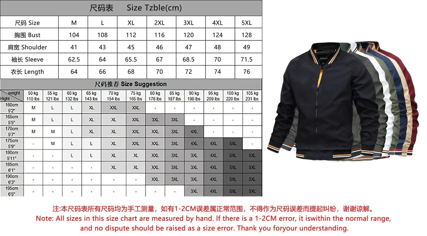 Spring Summer Bomber Jacket Men Black Casual Slim Fit Baseball Mens Jackets New Autumn Fashion High Quality Jackets for Men - Ellianto fashion Men's