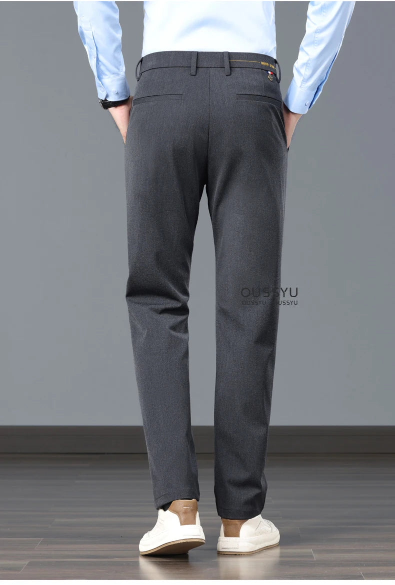 New Spring Summer Luxury Formal Pants Men Business Banquet Party Gentleman France Work Office Formal Pantalones Hombre Clothing - Ellianto fashion Men's