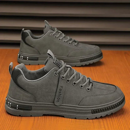 Men's new breathable labor protection shoes, men's trendy and versatile anti slip sports board shoes, workwear shoes - Ellianto fashion Men's