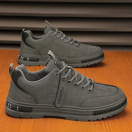 Men's new breathable labor protection shoes, men's trendy and versatile anti slip sports board shoes, workwear shoes - Ellianto fashion Men's