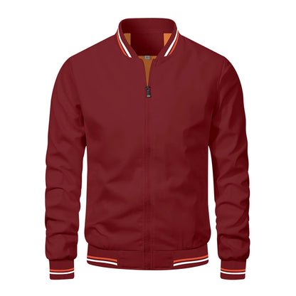 Spring Summer Bomber Jacket Men Black Casual Slim Fit Baseball Mens Jackets New Autumn Fashion High Quality Jackets for Men - Ellianto fashion Men's