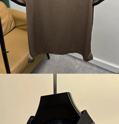 High end brand trend printed short sleeve POLO shirt men's 2025 summer new fashionable lapel casual T-shirt comfortable cool top - Ellianto fashion Men's