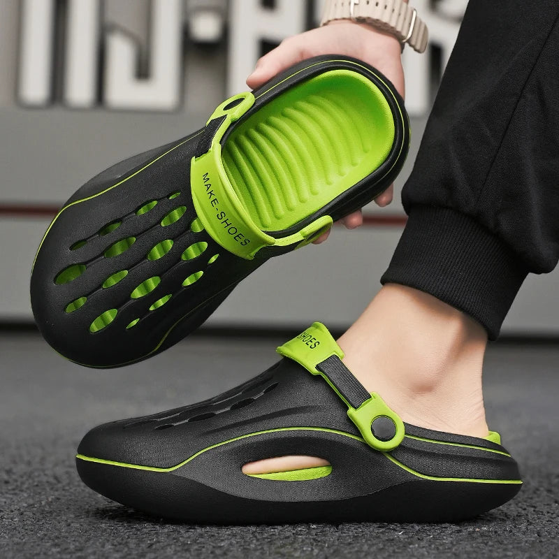 Fashion Men Outdoor Sandals Slippers Beach Comfortable Clogs Fashion Men Women Casual Shoes Garden Shoes Mens Beach Sandals - Ellianto fashion Men's