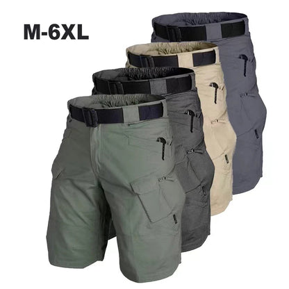 Men's Outdoor Cargo Shorts Summer Waterproof Urban Shorts Trekking Camping Hiking Climbing Trainning Fishing Panttdoor Sports - Ellianto fashion Men's