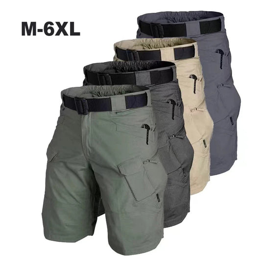Men's Outdoor Cargo Shorts Summer Waterproof Urban Shorts Trekking Camping Hiking Climbing Trainning Fishing Panttdoor Sports - Ellianto fashion Men's