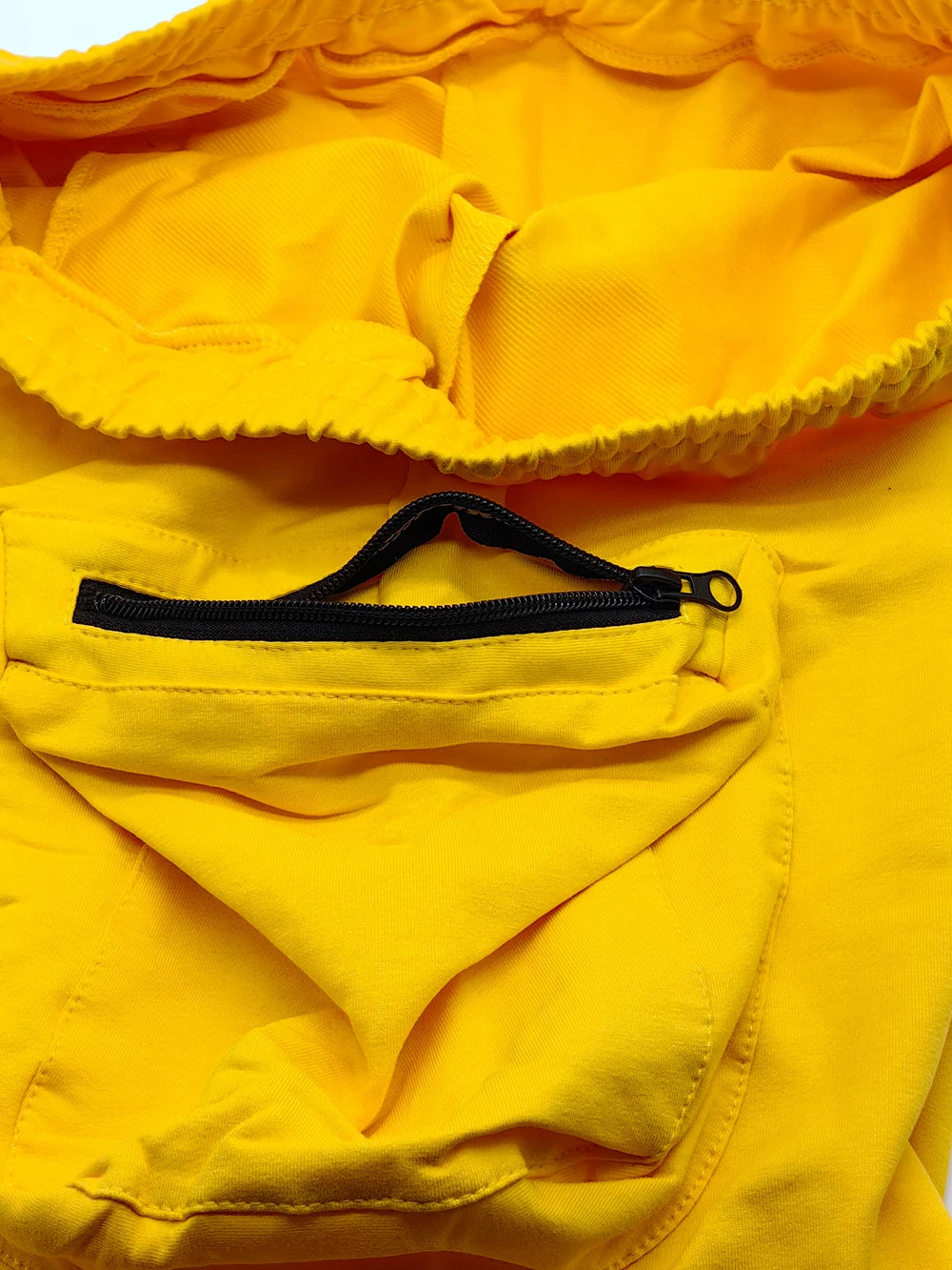 Mens Summer Cargo Shorts Cotton Workout Fitness Shorts Breathable Jogger Training Gyms Bodybuilding Multi Pocket Yellow Shorts - Ellianto fashion Men's