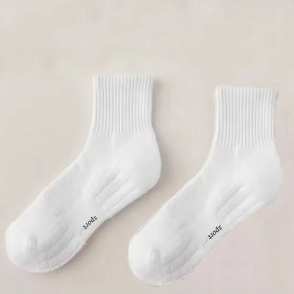 Men's Thick Bottom Sweat Absorbing and Breathable Sports Socks with Bottom Cushion for Running Professional Sports Men's Socks - Ellianto fashion Men's