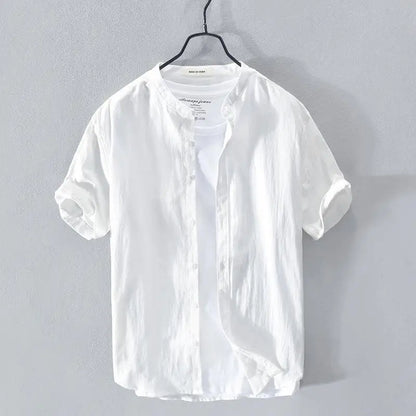 Men’s Linen Short-Sleeve Shirt – Fresh, Lightweight Comfort and Effortless Summer Style for the Modern Gentleman