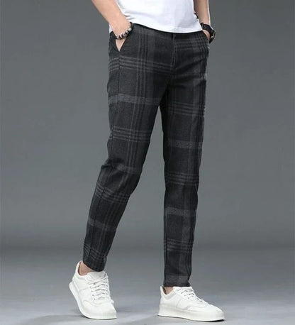 Work Social Tailoring Man Suits Pants Gray Business Trousers for Men Office Summer 2025 New in Chinese Homme Formal High Quality - Ellianto fashion Men's