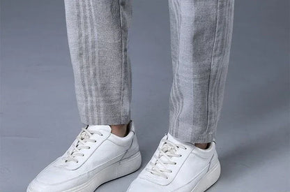 Work Social Tailoring Man Suits Pants Gray Business Trousers for Men Office Summer 2025 New in Chinese Homme Formal High Quality - Ellianto fashion Men's