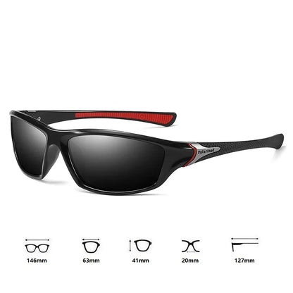 Fashion Sports Polarized Sunglasses Men Women Fishing Hiking Running Cycling Mountaineering Sport Man Sun Glasses UV400 Eyewear - Ellianto fashion Men's