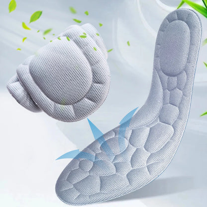 Soft 5D Massage Memory Foam Insoles for Women Men Sport Running Shoes Sole Breathable Cushion Shoe Pads Feet Orthopedic Insoles - Ellianto fashion Men's